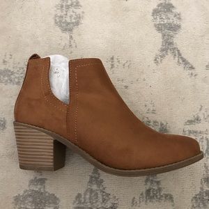 Faux Suede Ankle Boots